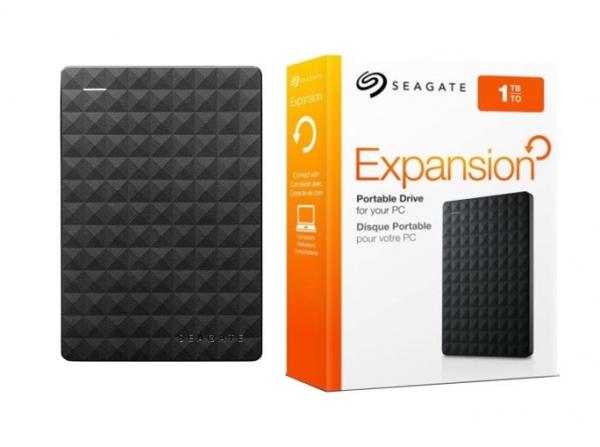 HD Seagate Externo Expansion 1TB USB 3.0 Preto