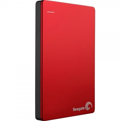 HD Seagate Externo Portátil Backup Plus Slim USB 3.0 1TB Vermelho - STDR1000103