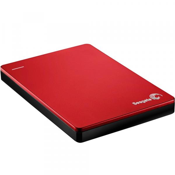 HD Seagate Externo Portátil Backup Plus Slim USB 3.0 2TB Vermelho