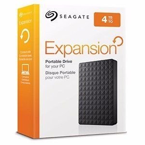 HD Seagate Externo Portátil Expansion USB 3.0 4TB Preto - STEA4000400