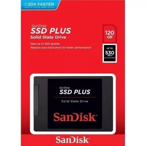 Tudo sobre 'HD Ssd 120gb Sandisk Plus Sata3 530mbs 3 Anos Garantia'