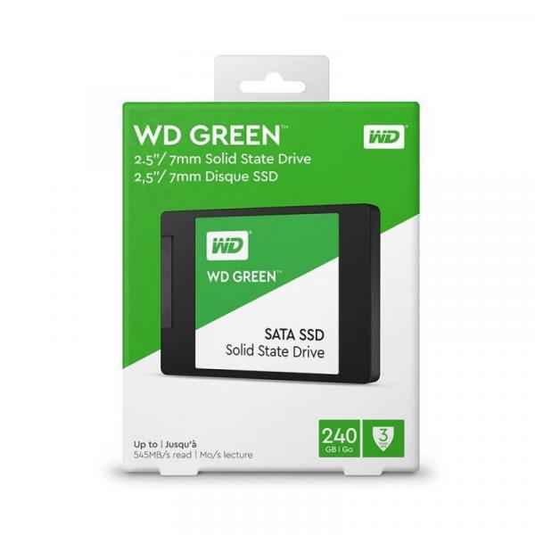 HD SSD 240GB 2.5 SATA III WD Green 7MM WDS240G2G0A - Western Digital