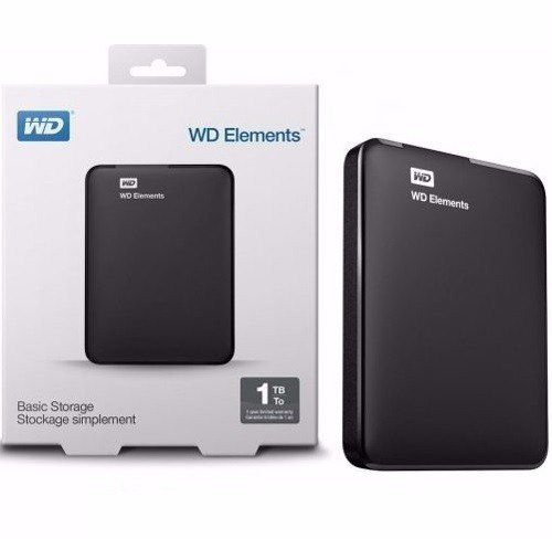 HD WD Externo Portátil Elements USB 3.0 1TB