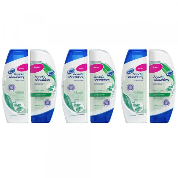 Head Shoulders Anti Coceira Shampoo + Condicionador 200ml (Kit C/03)