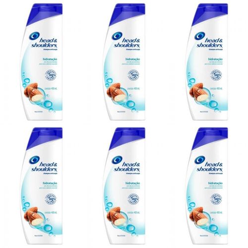 Head & Shoulders Hidratação Shampoo Anticaspa 400ml (kit C/06)