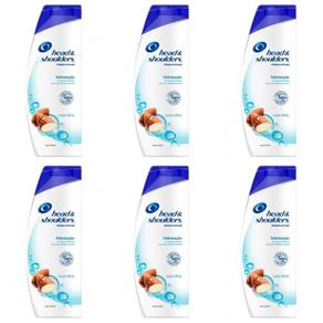 Head & Shoulders Hidratação Shampoo Anticaspa 400ml - Kit com 06