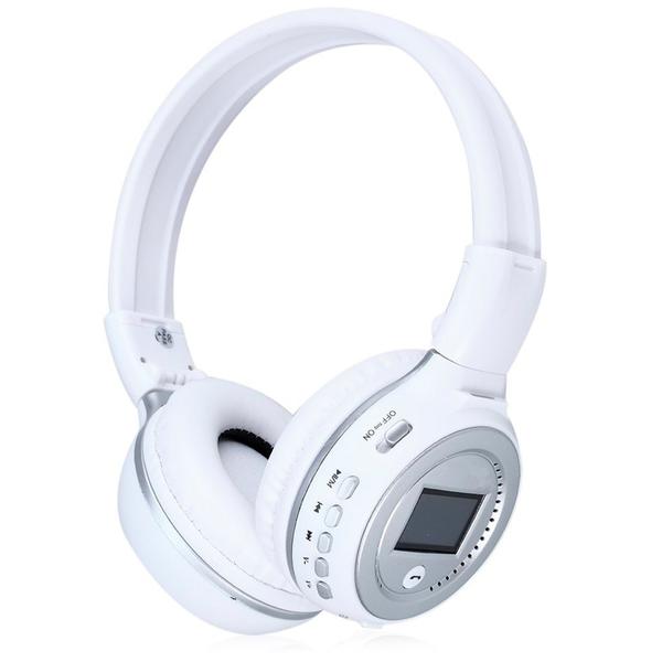 Headphone Bluetooth C/ Microfone Wireless Mp3/WMA/WAV N65 Branco - Haihong