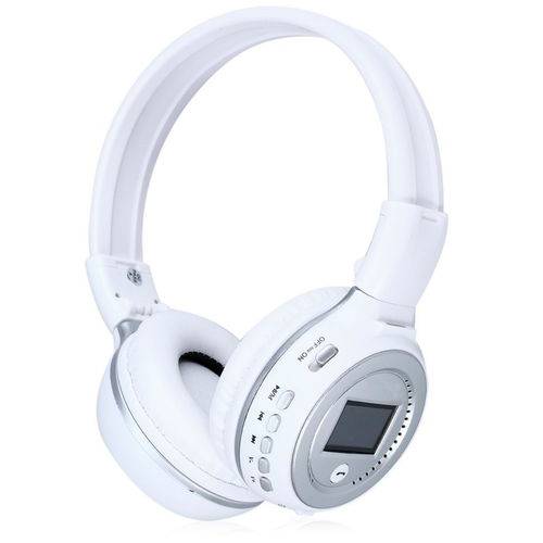 Tudo sobre 'Headphone Bluetooth C/ Microfone Wireless Mp3/wma/wav N65 Branco'
