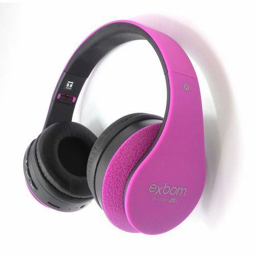 Headphone Bluetooth Hf 400 Bt Rosa Exbom