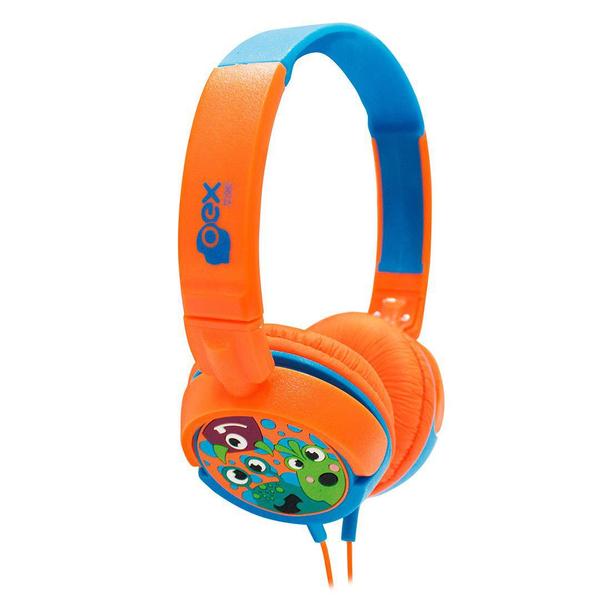 Headphone BOO HP301 - Laranja e Azul - OEX