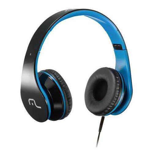 Tudo sobre 'Headphone com Microfone Multilaser Preto e Azul Ph113'