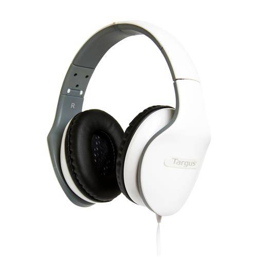 Headphone Dobrável Targus em Silicone, com Microfone, Controlador de Volume, Branco - Ta-15hp