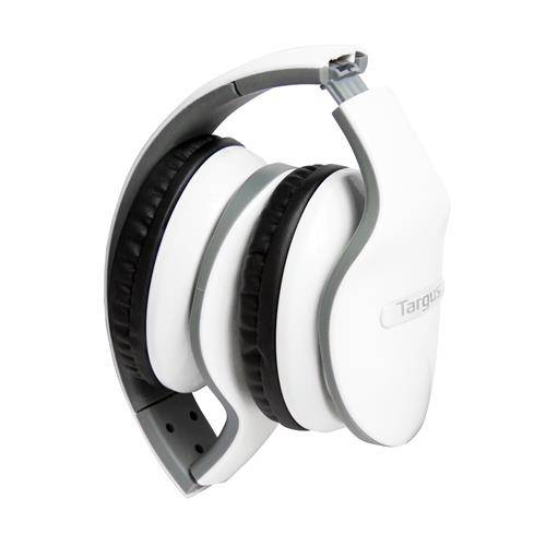 Headphone Dobrável Targus em Silicone, com Microfone, Controlador de Volume, Branco - Ta-15hp