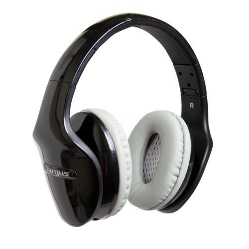 Headphone Dobrável Targus em Silicone com Microfone, Controlador de Volume, Preto - TA-15HP