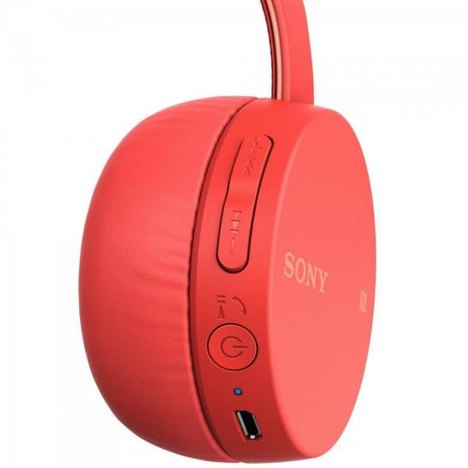 Headphone Fone Bluetooth Wh-Ch400/R Vermelho Sony