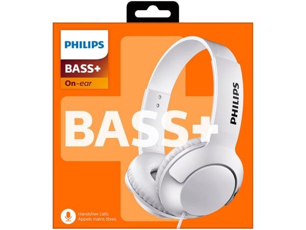 Headphone/Fone de Ouvido Philips com Microfone - Bass+