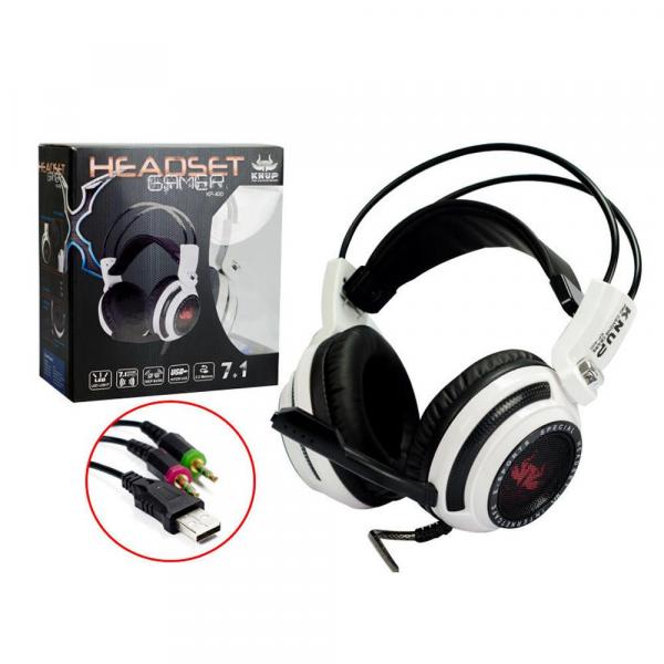 Headphone Gamer Pc com Microfone 7.1 - Knup