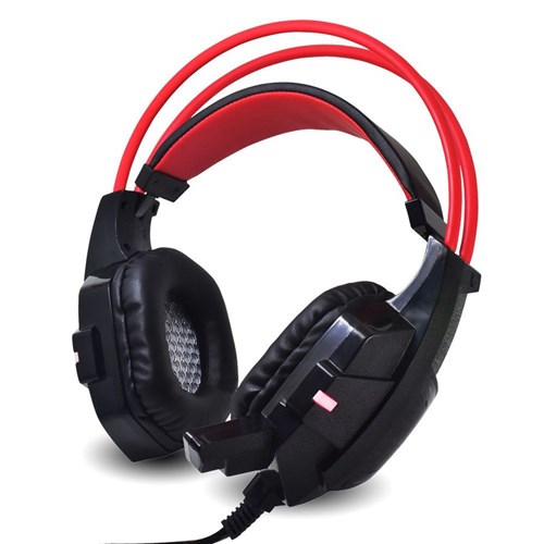 Headphone Gamer XSoldado com Microfone e LED Vermelho Infokit GH-X20