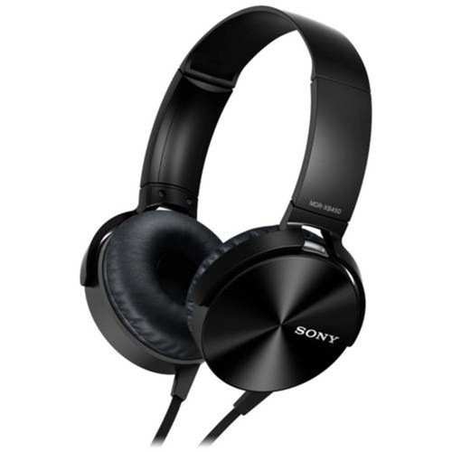 Headphone Mdr-Xb450ap Preto Extra Bass com Microfone - Sony