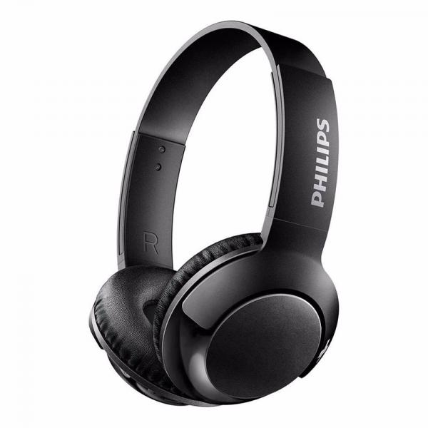 Headphone Philips com Microfone Bass+ SHL3075BK/00 Preto