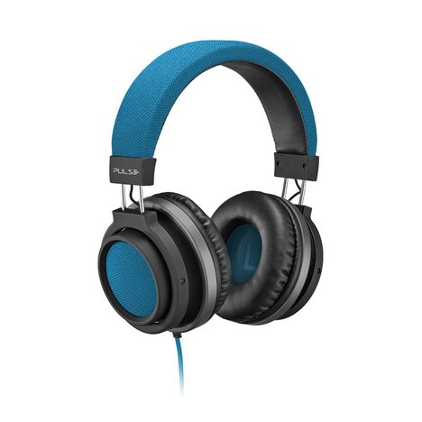 Headphone Pulse P2 Preto e Azul Ph228