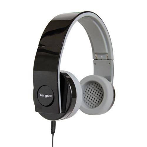 Headphone Targus Super Bass Dobrável com Microfone, Controle de Volume, Preto - Ta-10hp