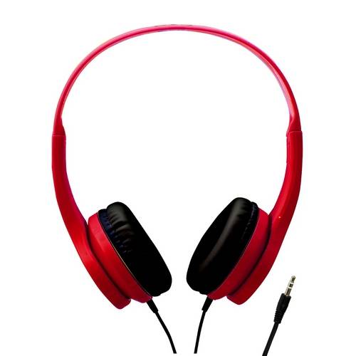 Headphone Vermelho com Plug P2 (3,5mm) e Cabo 1,2 Metros - V13009_Cr