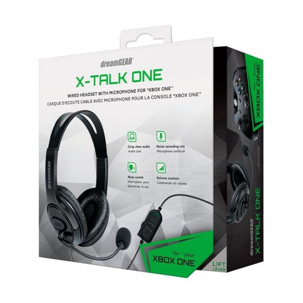 Headset DreamGEAR X-Talk One Preto com Fio - Xbox One