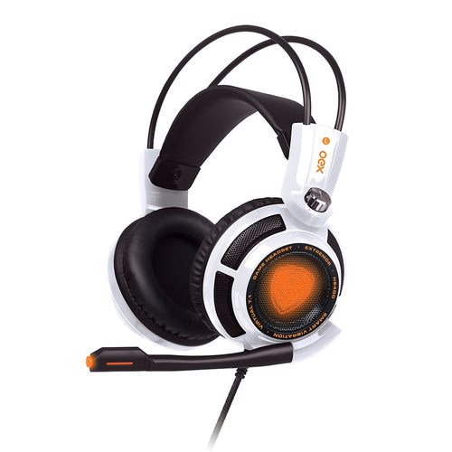 Headset Extremor Branco com Preto - Oex