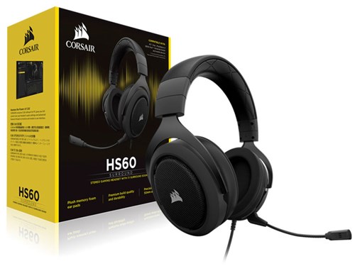 Headset Gamer Corsair Ca-9011173-Na Hs60 Virtual 7.1 Surround Carbon