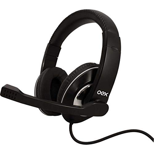 Headset Gamer Fone C/ Microfone e Controle Volume Oex Hs201