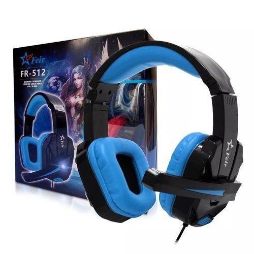 Tudo sobre 'Headset Gamer Fone Ouvido Microfone P2 - Pc Ps4 Xbox One Celular Jogos Feir - Azul'