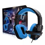 Headset Gamer Fone Ouvido Microfone P2 - Pc Ps4 Xbox One Celular Jogos Feir - Azul