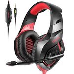 Headset Gamer Fone Profissional Celular Xbox Onikuma P2 K1 Vermelho