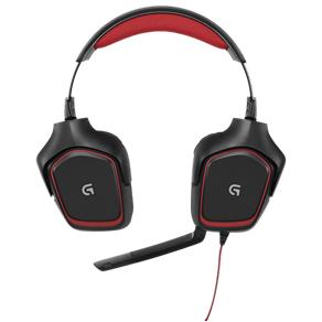 Headset Gamer Logitech G230 Preto e Vermelho - USB