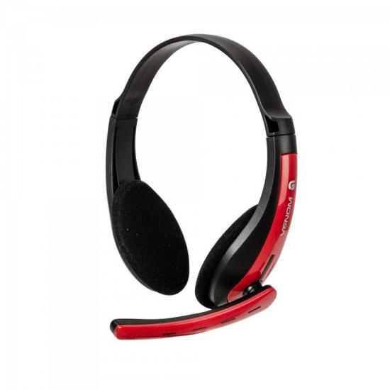 Headphone Headset Gamer PC / XBOX360 SPIDER Preto/Vermelho - Fortrek