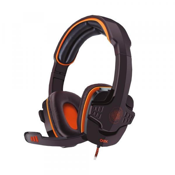 Headset Gamer Usb Target Oex Hs203 Preto/laranja
