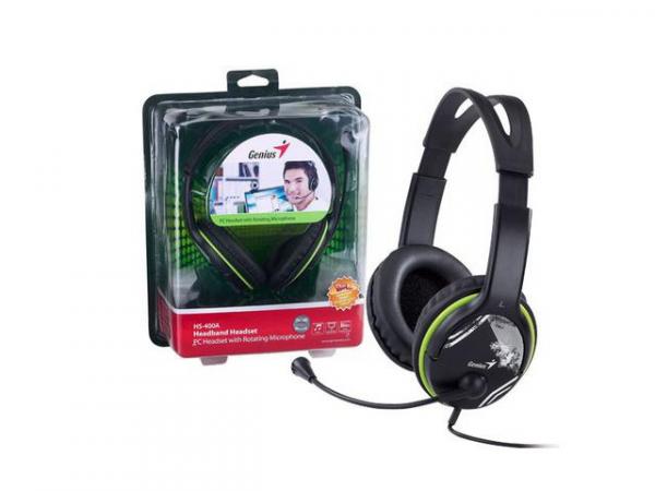 Headset Genius HS-400A Verde Ergonomico