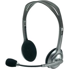 Headset Logitech H110 Prata - com Microfone