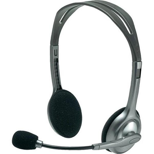 Headset Logitech H110 Prata - PS/2 com Microfone