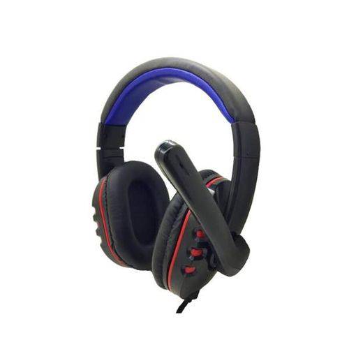 Headset Pctop com Microfone Preto/vermelho - Conexao 02 Plug P2 - Hsgm-rb