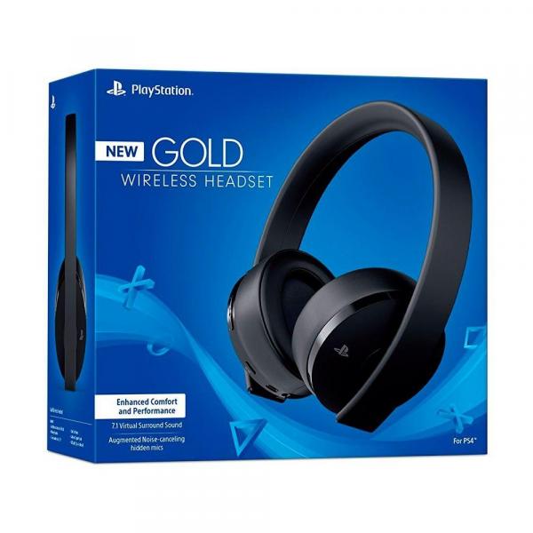 Headset Sony New Gold 7.1 Wireless - PS4 e PS4 VR