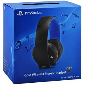 Headset Sony Wireless Stereo Gold 7.1 PS3 PS4 PS Vita