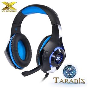 Headset Taranis Vx Preto e Azul C/ Led - Vinik