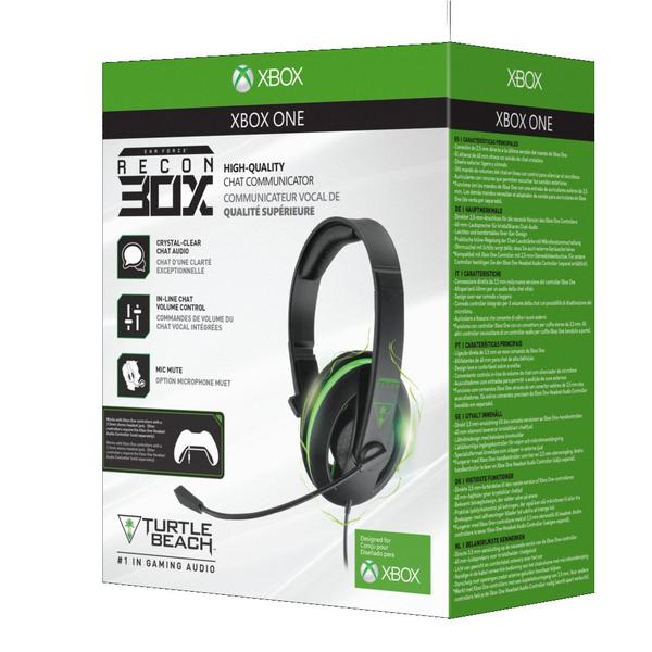Headset Turtle Beach Recon 30X: Preto e Verde - para PS4/Xbox One/PC/Mac - Turtle Beach