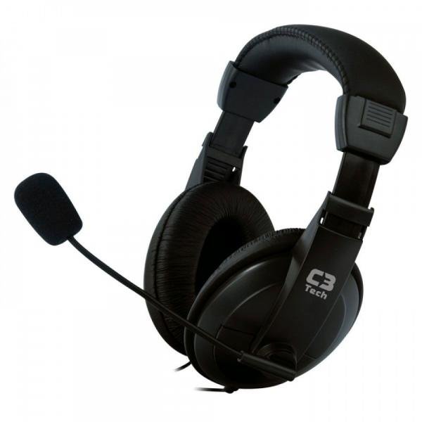Headset Voicer Confort MI-2260 Preto C3 TECH