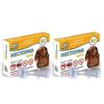Hectopar M Antipulga para Cão de 4 a 10 Kg Kit C/ 2