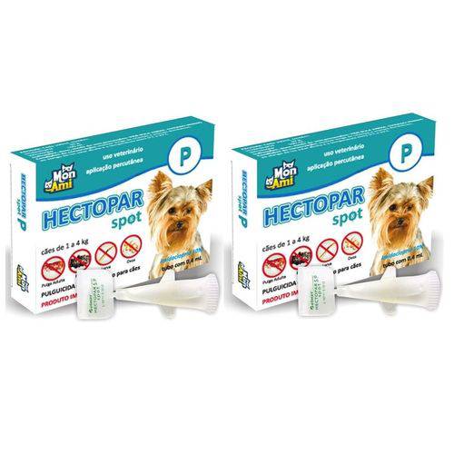 Hectopar P Antipulga para Cão de 1 a 4 Kg Kit C/2