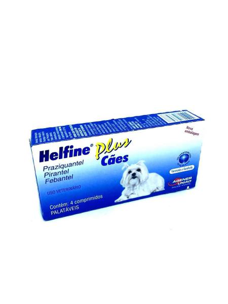 Helfine Plus Cães - Vermífugo - Agener União - 4 Comprimidos - 4 Comprimidos