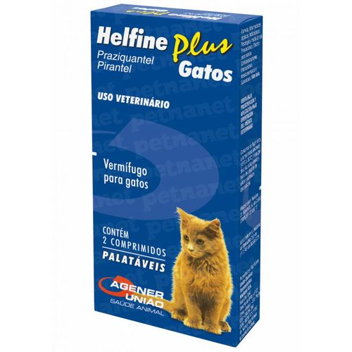 Helfine Plus Gatos – 2 Comprimidos _ Agener Unidade